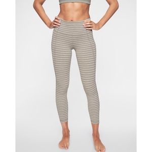 Athleta Salutation 7/8 Tight Stripes Small